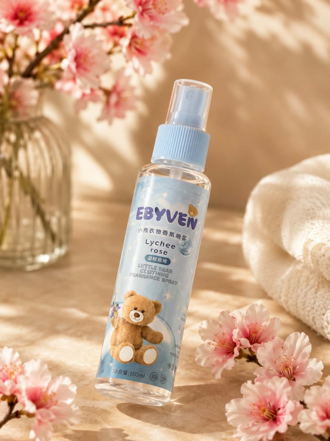 Parfum de linge lychee rose
